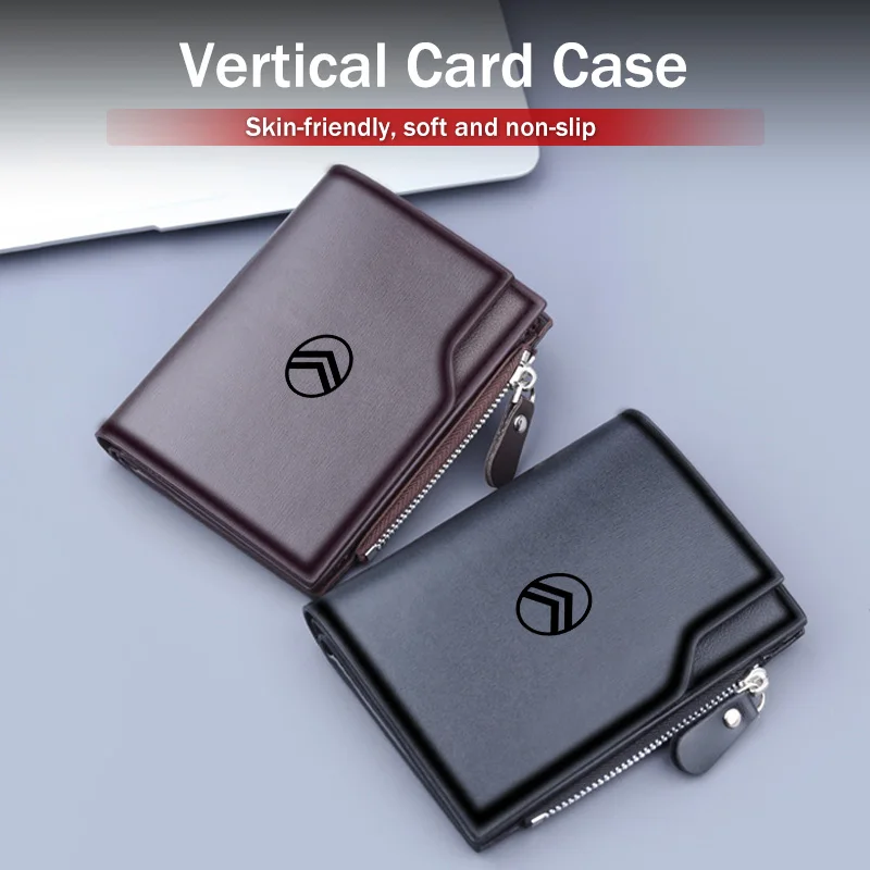 

Car Credit Card Holder Driver's license Wallet Cash Coins Purse Bag For Citroen C4 C3 C5 C1 C2 Berlingo Celysee Cactus Picasso