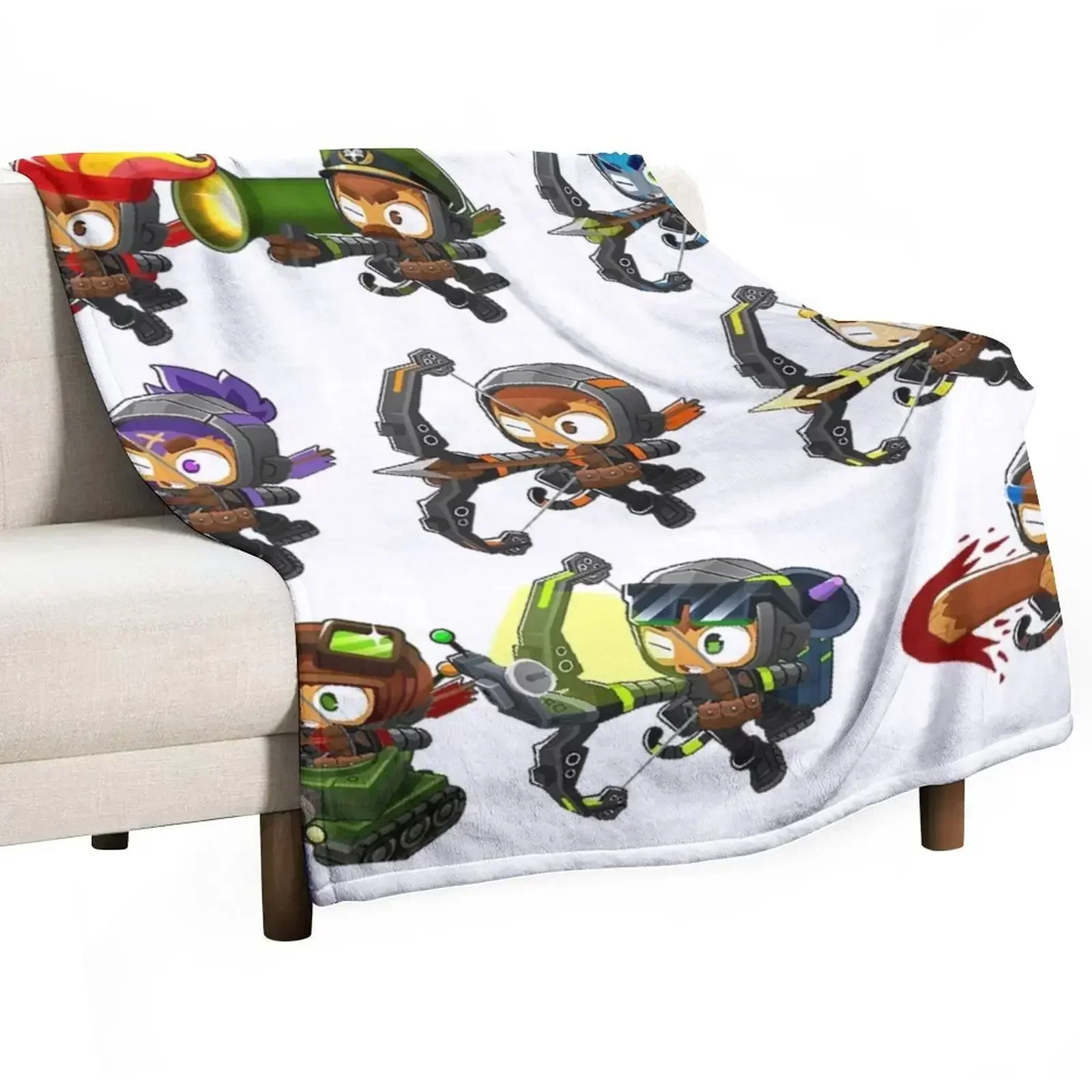 Bloons TD 6 Throw Blanket Decorative Throw Thin Winter beds Blankets