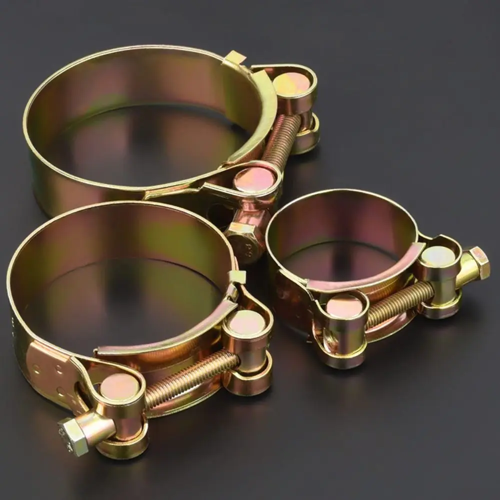 1pc T Bolt Pipe Clip Tube Clamp Hose Fuel Hose Clip Pipe Clamp Throat Hoop Carbon Steel Hose Clamps