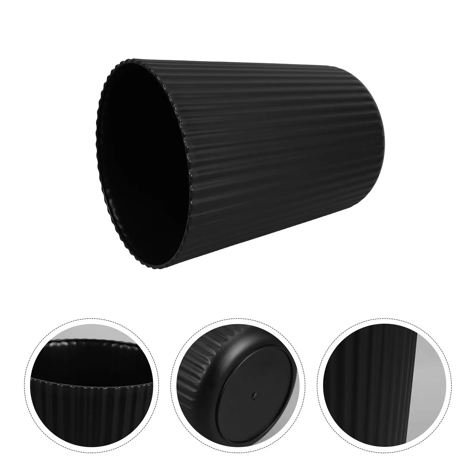 

Small Round Plastic Trash Bin Lightweight Kitchen Trash Can No Lid For Bathrooms Laundry Room Offices Indoor Garbage