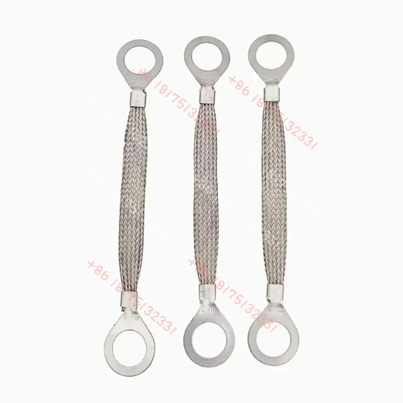 10PCS 150/200mm Body Electrical Ground Strap for Stainless Steel Flanged Ground Cables  An ti-static Co rrosion Resistance