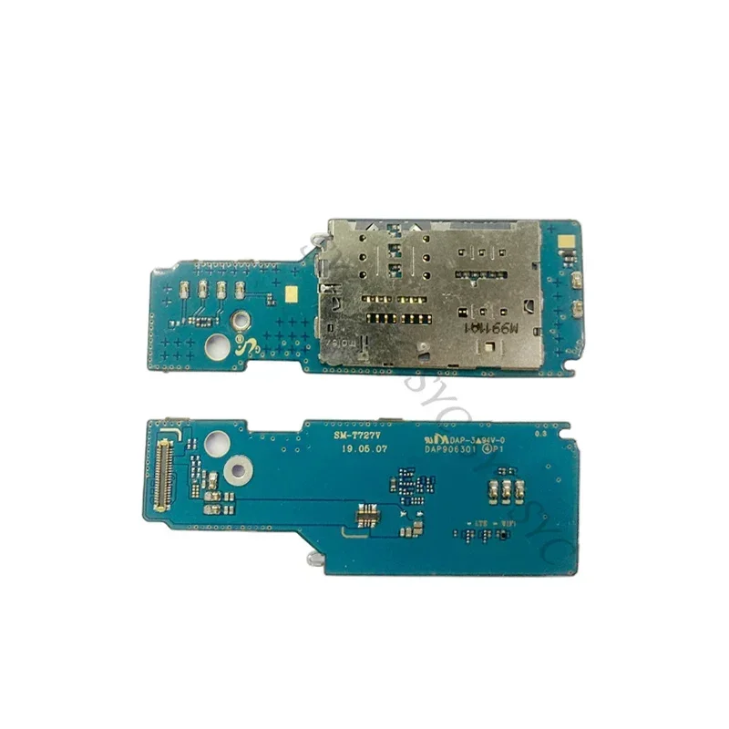 Sim Card Reader Holder Pins Tray Slot Flex Cable For Samsung Tab S5E T725 T720 Sim Card Reader Board Repair Parts