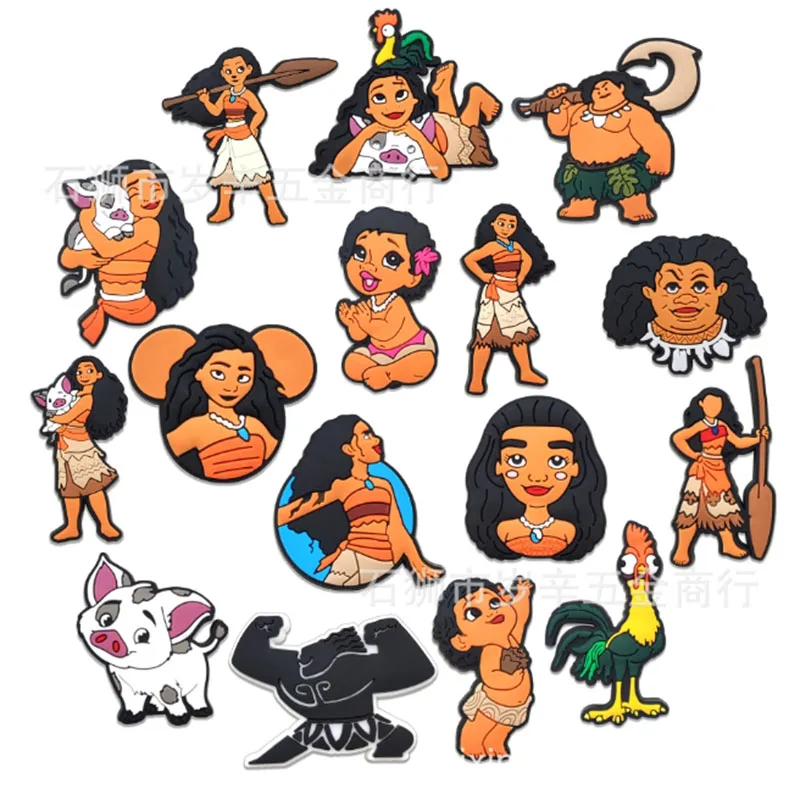 MINISO Moana Series for Shoe Charms Accessories DIY Decoration for Classic Clogs Bag Bubble Slides Sandals Girls X-mas Gifts image 4