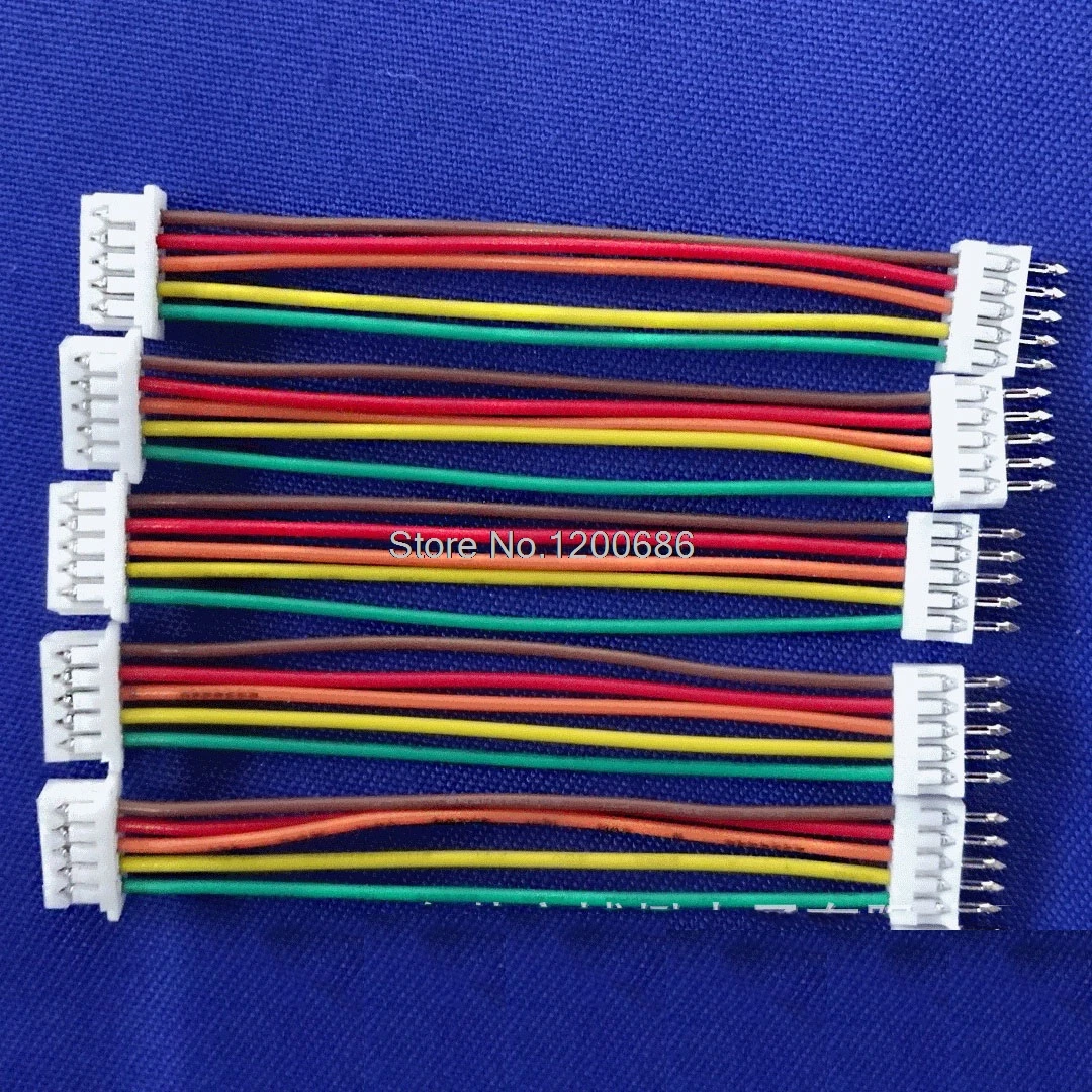 

10 SETS Molex 51022 2P/4P/5P/6 Pin 51021 JST 1.25MM straight board terminal extension cable wire harness 150MM 1007 28 AWG