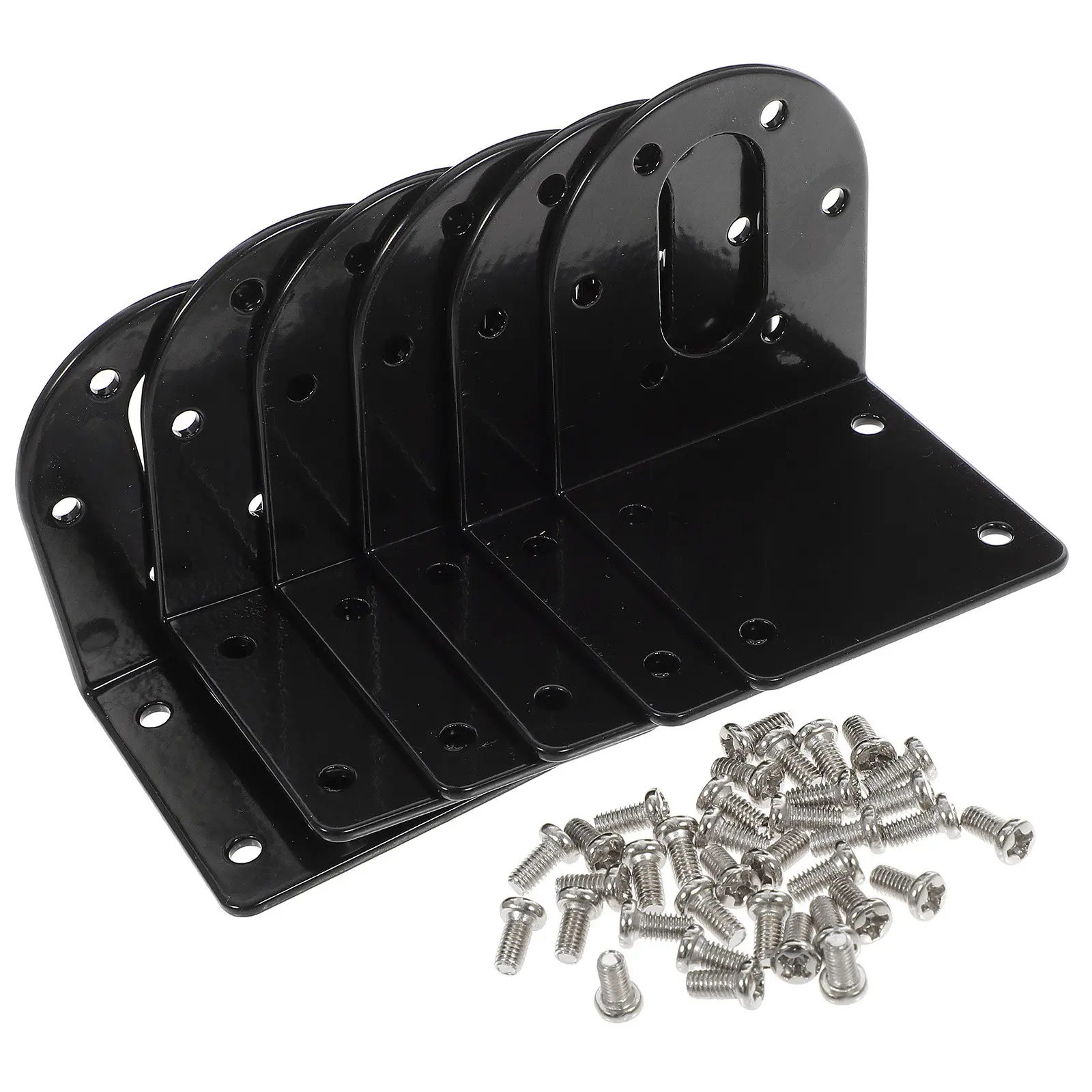 6Pcs Gear Motor Mounting Bracket Dc 37Mm L Shape Fixed Rack Anti-Rust Motor Mounting Base for Hobby Robot Car Replacement