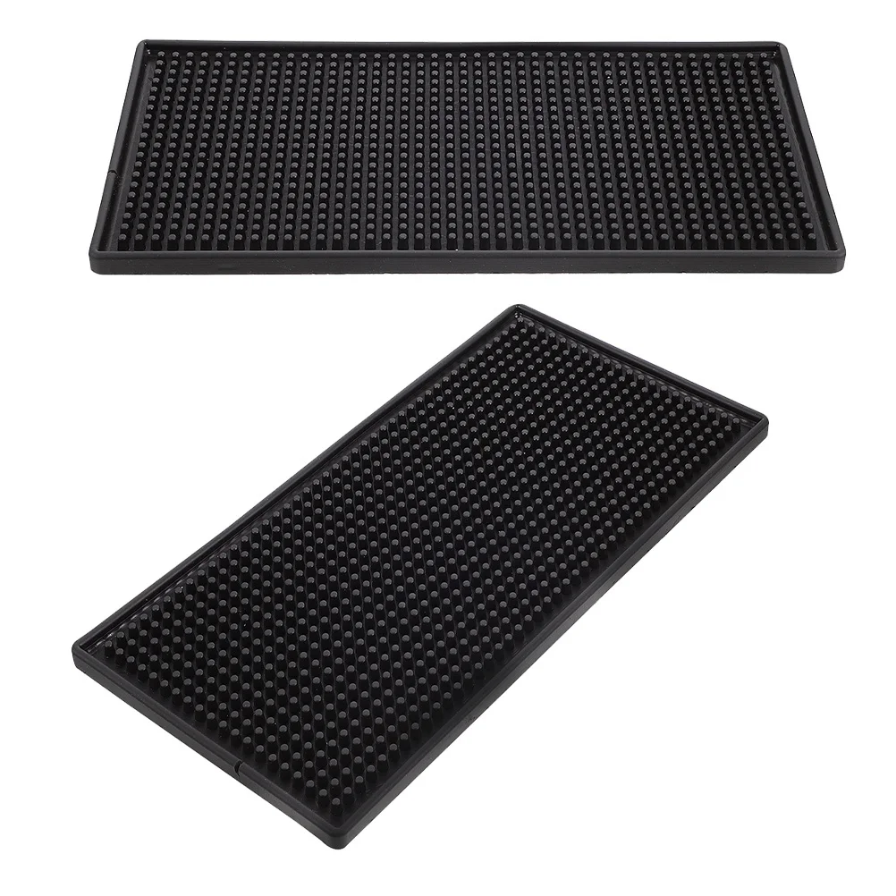 

2Pcs Bar Mat Thickened Wear-Resistant Non-Slip Countertop Drying Pad Practical Bar Accessory Anti-Skid Pad Barber Station Mat