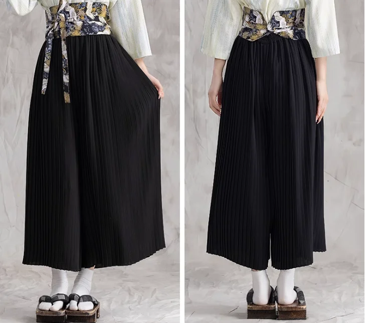 

Japanese Style Versatile Pants Pleated Pants Lantern Pants Women's Pants