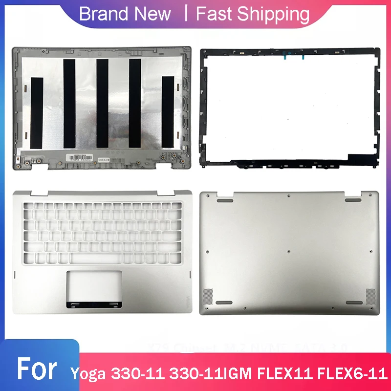 Imagem -01 - Base Inferior para Lenovo Yoga 33011 330-11igm Flex11 Flex6-11 Portátil Lcd Capa Traseira Frente Moldura Palmrest Superior Escudo Novo Case base inferior para lenovo yoga 33011 330 11igm flex11 flex6 11 portatil lcd capa traseira frente moldura palmrest superior escudo novo case 01