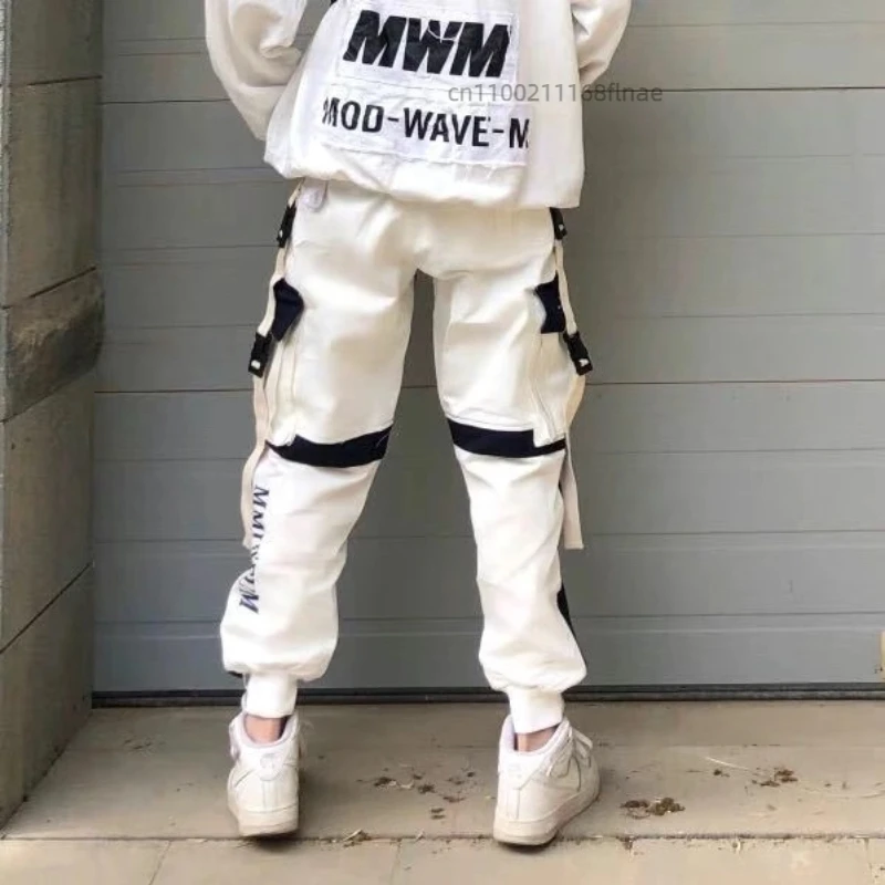 Männer Street Dance Hosen Frühling und Herbst Neue Stil Spleißen Lose Trendy Marke Ins Legging 2025, Hip Hop Casual Hosen