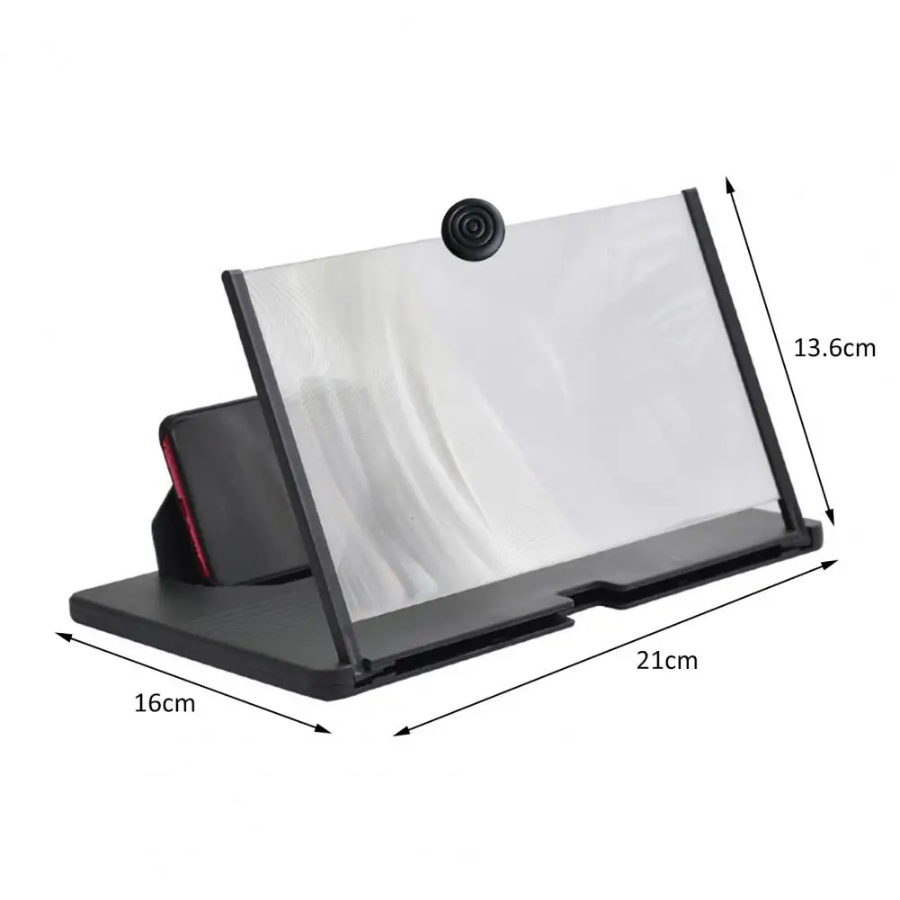 

Plastic Phone Screen Magnifier 3 Colors Magnify Screen Practical Folding Phone Screen Magnifier Stand Bracket Gadget