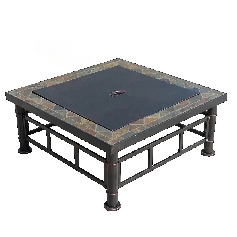 Outdoor Garden Villa Heaters Balcony Fire Pits Coffee Shop Restaurant Commercial Brazier Courtyard Camping Barbecue Table w