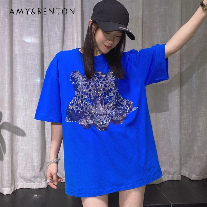 

American Style Pure Cotton O-neck Pullover Short-sleeved Top Half-sleeved Oversized Couple T-shirt For Men's And Women's Tees