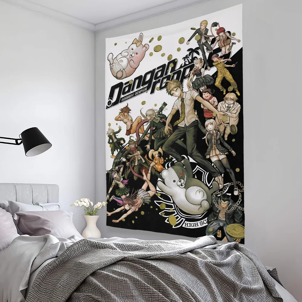 

Cartoon D-DanganronpaS Sexy Tapestry Bedroom Living Bar Garden Outdoor Microfiber Festival Decoration Background Art Banner