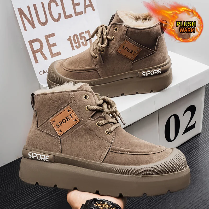 

Ankle Boots Cotton-padded Shoes Casual Sneaker Casual Shoes Male Sneakers Height Increasing Return To The Ancients All-match New