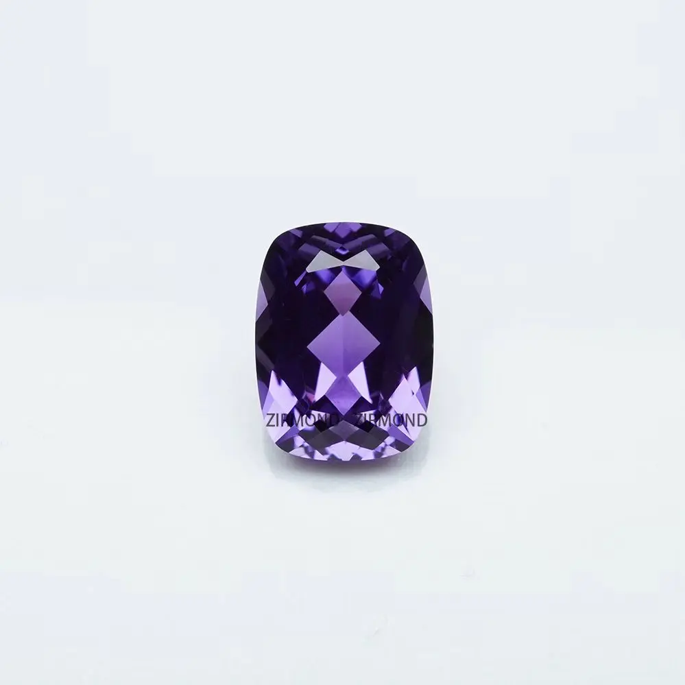 

Антикварная подушка в форме, созданная в лаборатории, темно-фиолетовый цвет, синий, фиолетовый сапфир для сережек-гвоздиков, сертификат AGL на выбор