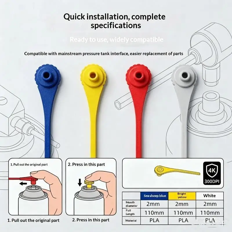 3-teiliges WD-40 Langstiel-Sprühdüsen-Set, Präzisionsapplikator für Motorradreparaturen, Sanitärarbeiten und Rostentfernungsarbeiten – Detail 5