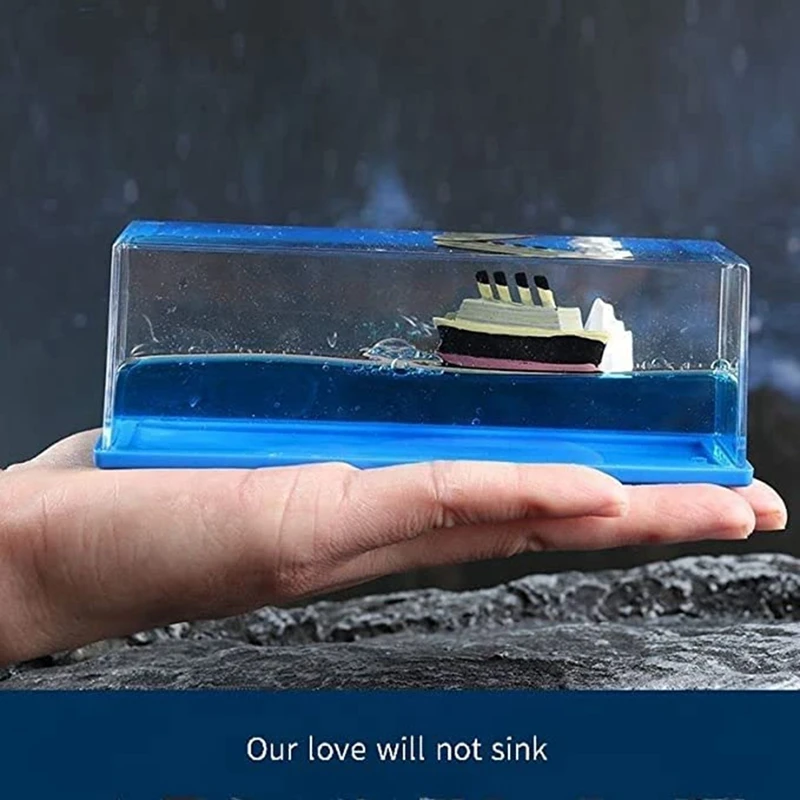 Titanic Cruise Ship Model Liquid Wave Cruise Ship Decoration No Longer Sinking Cruise Ship Cruise Ship Drift Bottle Easy To Use