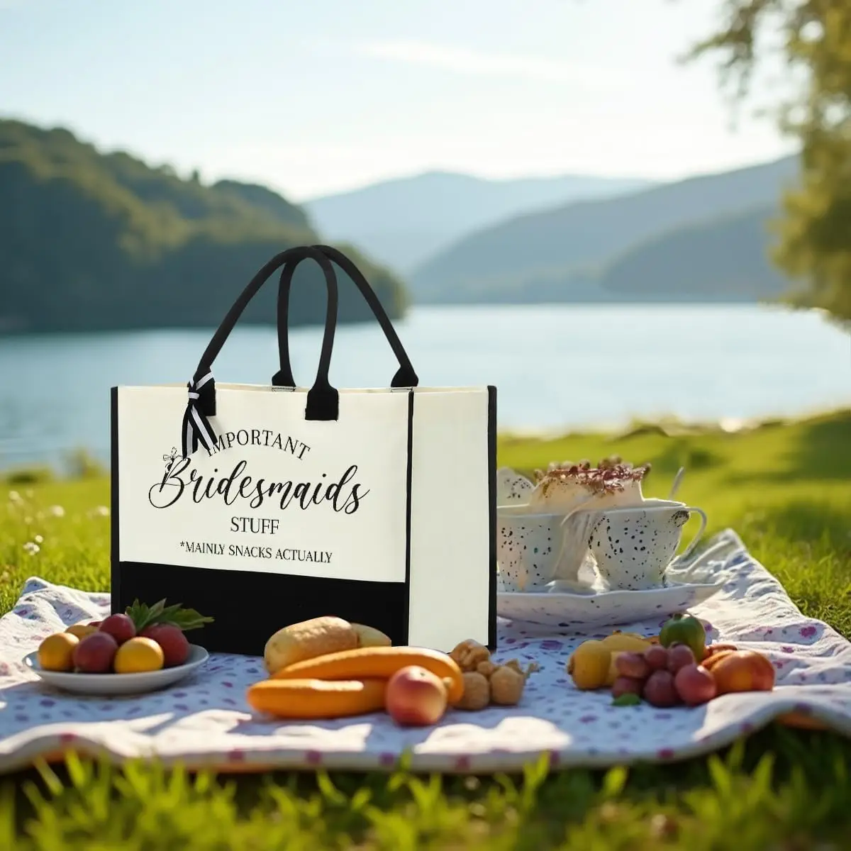 

Personalized Wedding Party Tote Bag Custom Bridal Emergency Kit Bag for Bride Mothers Bridesmaids Wedding Day Survival Kit