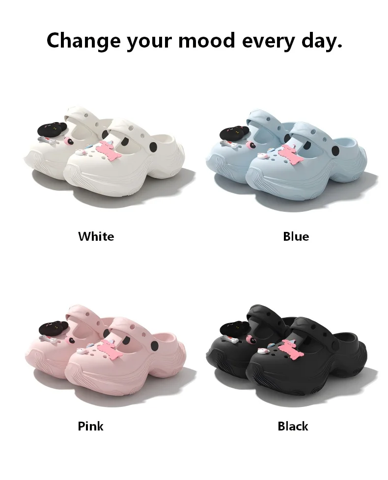SHAJI Sommer Modische Rutschfeste Clogs für Damen, 2026 Neue Rosa Plateau-Slides Lässige Outdoor-Kleidungs-passende Schuhe – Detail 18