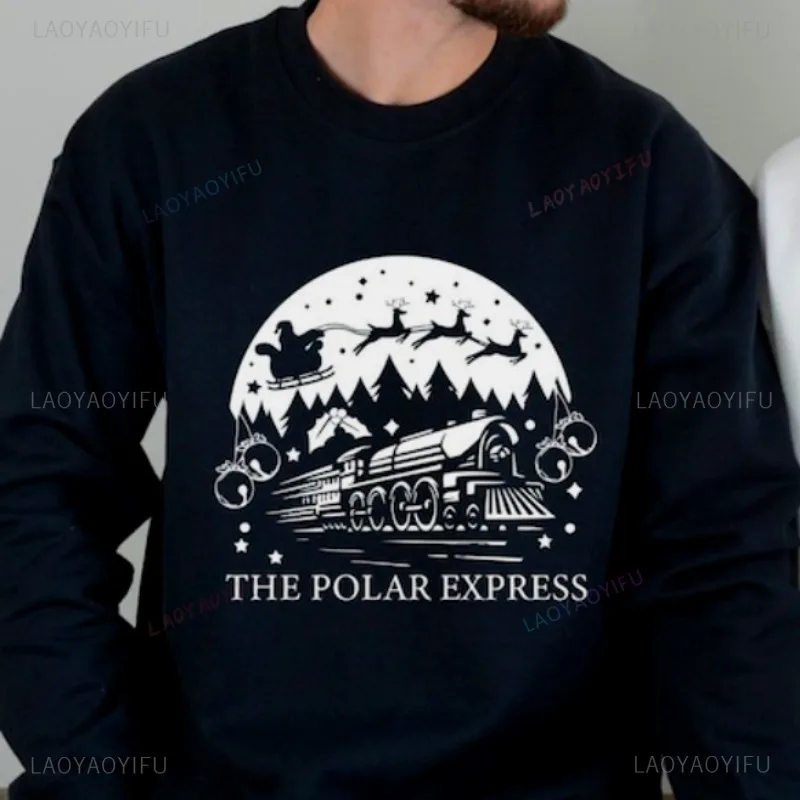 Polar Express Christmas Sweatshirt Polar Express Ticket Hoodie Christmas Holiday Sweater Vintage Christmas Sweatshirt Streetwear