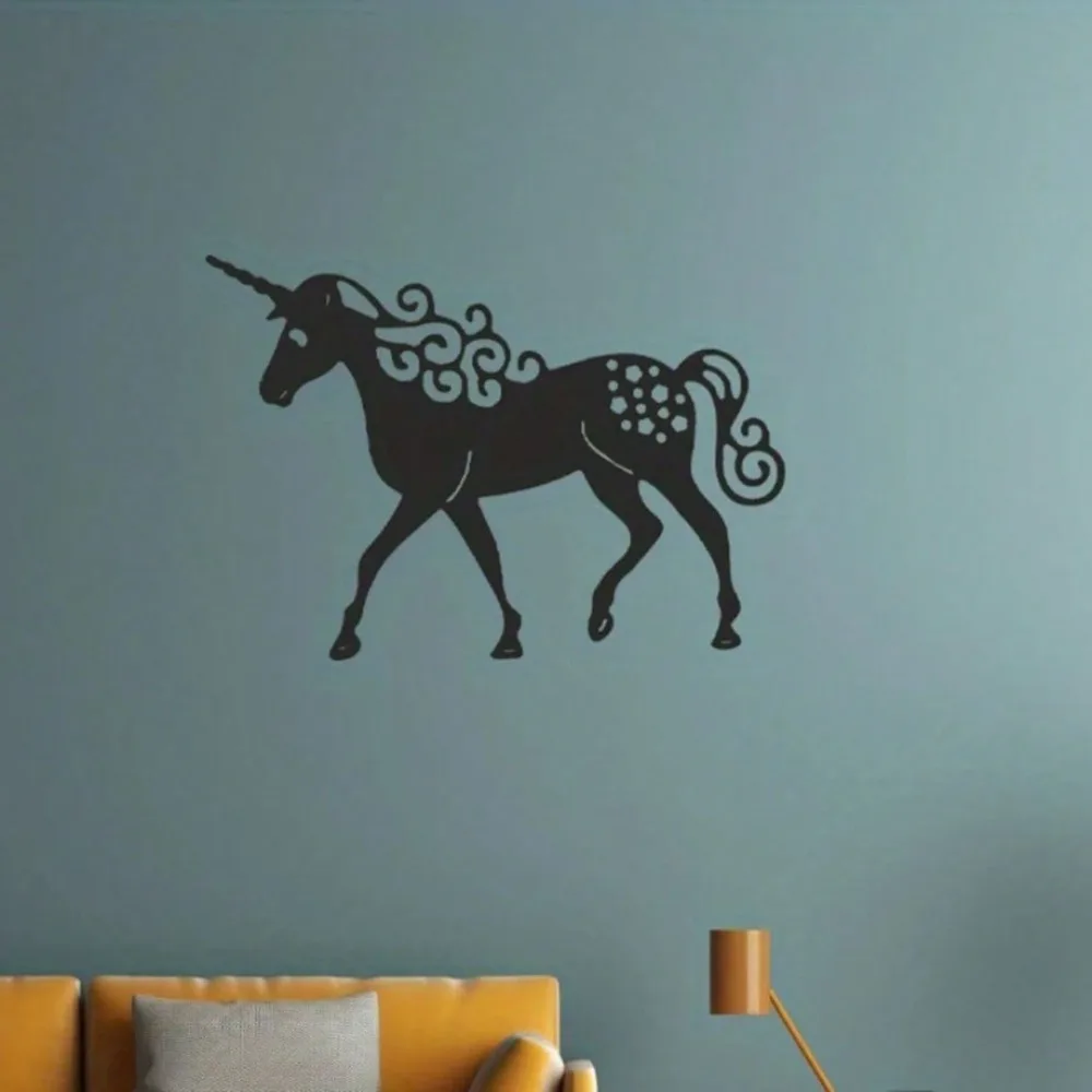 

1PC Unicorn Metal Wall Art Garden Sculpture Wedding Party Hanging Decor