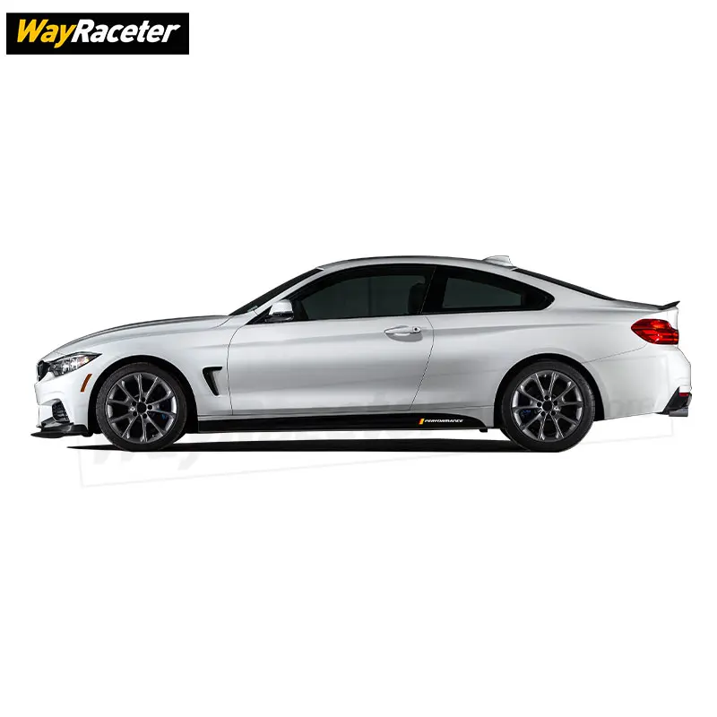 M 퍼포먼스 문짝 사이드 스커트 스티커 데칼, BMW F20 F40 F22 F30 E90 F32 F10 F06 F07 F46 M3 M4 M5 E60 Z4 G20 F15 F + 16 G30 X1