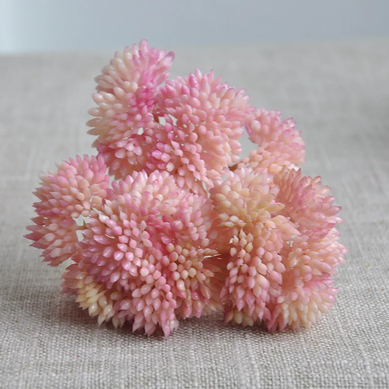 

10pcs/lot Faux Latex Rice Fruit Succulent Plants Home Desktop Decora Bonsai Micro Landscape Garden Wedding Party Decor Bouquet