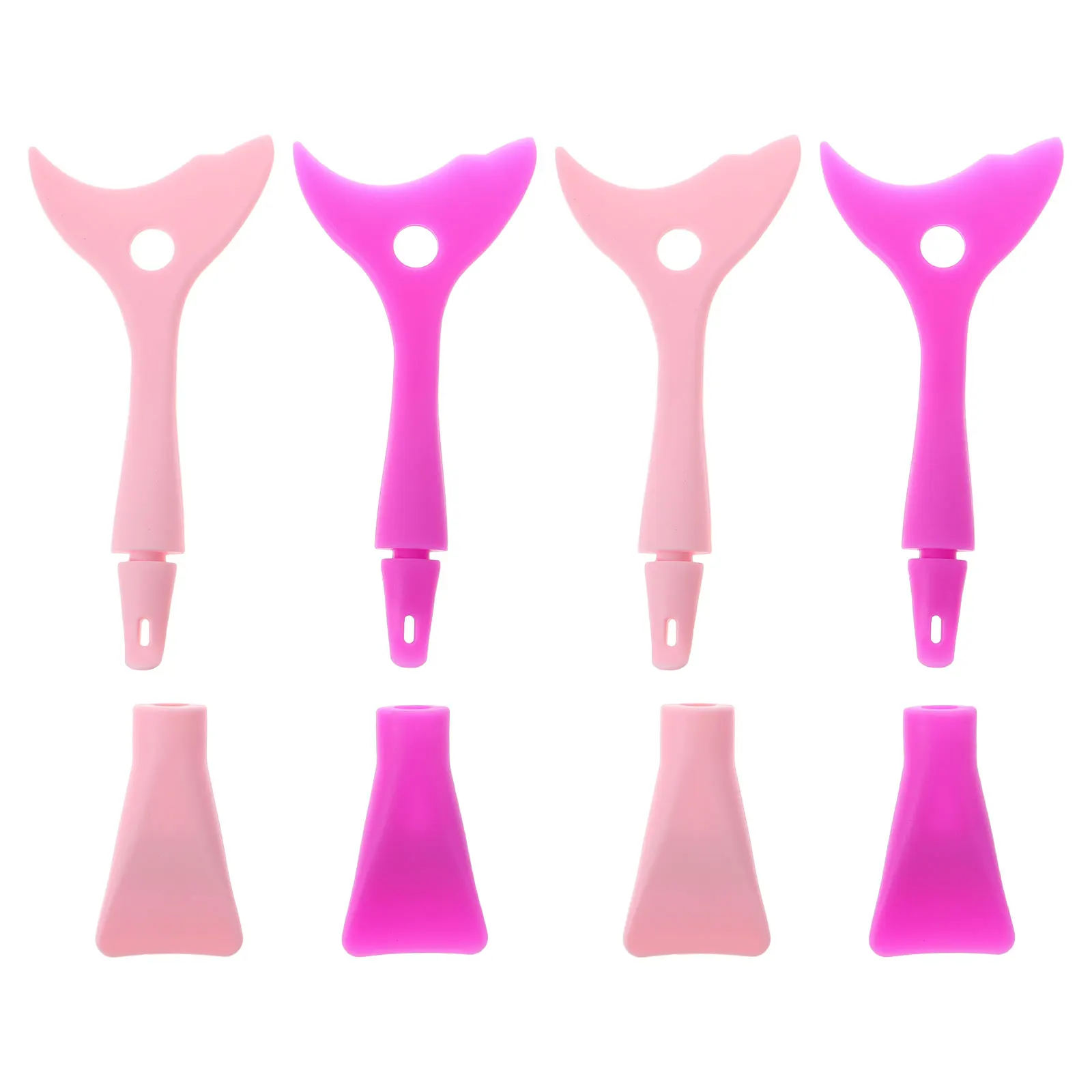 

4Pcs Eye Makeup Assistant Silicone Stencils Eyeliner Tool Multiple Functions for Precise Cat Eye Eyeshadow Wing Makeup Guide