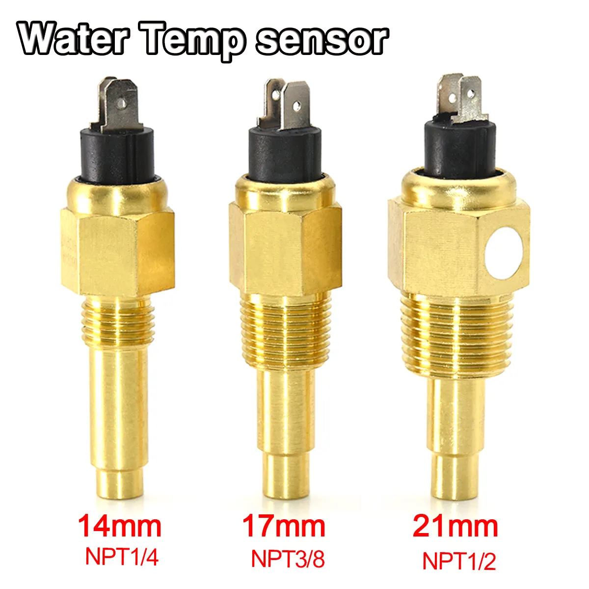 12mm,14mm 16mm,17mm,21mm Thread Water Temperature Sensor Universal Generator Parts And Accessories for Water Temp Gauge Meter