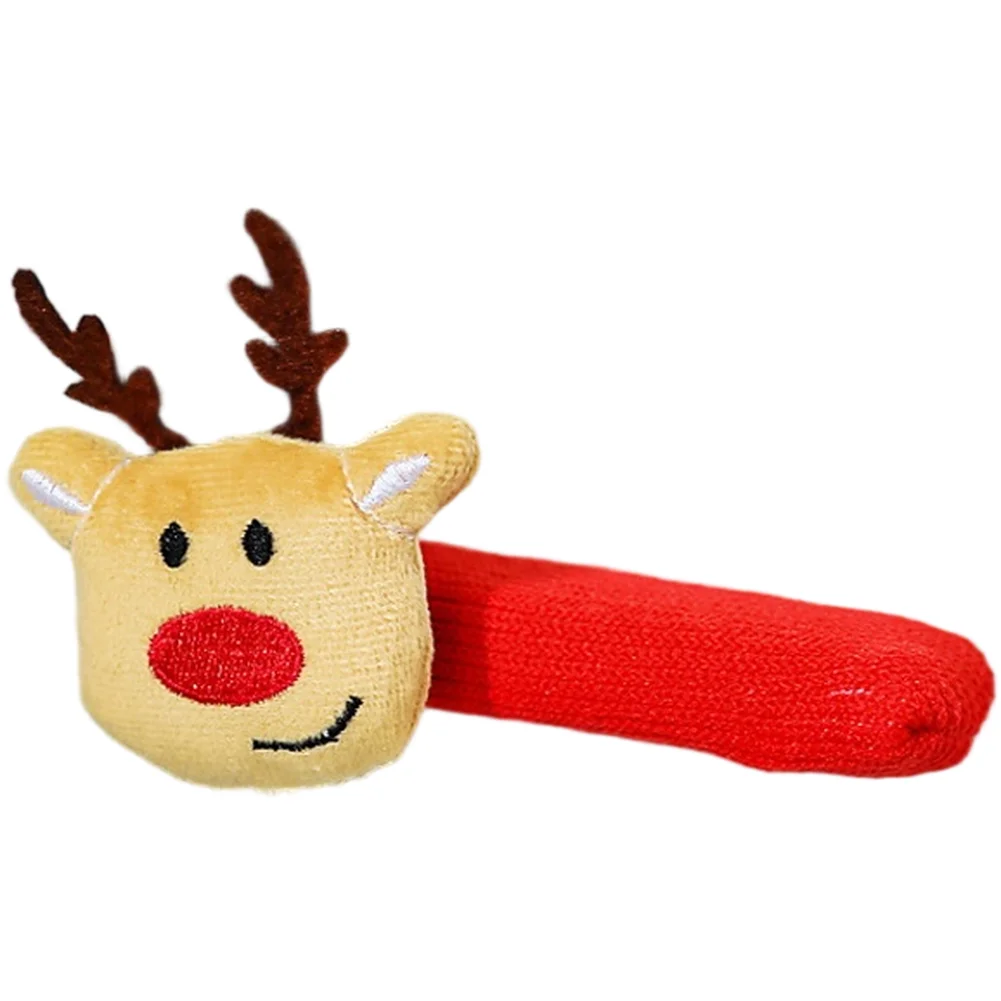 Cute Cartoon Santa Door Handle Cover Gloves Red Fabric With Jingle Bell For Christmas Tree Ornament Room Holiday Party Decor