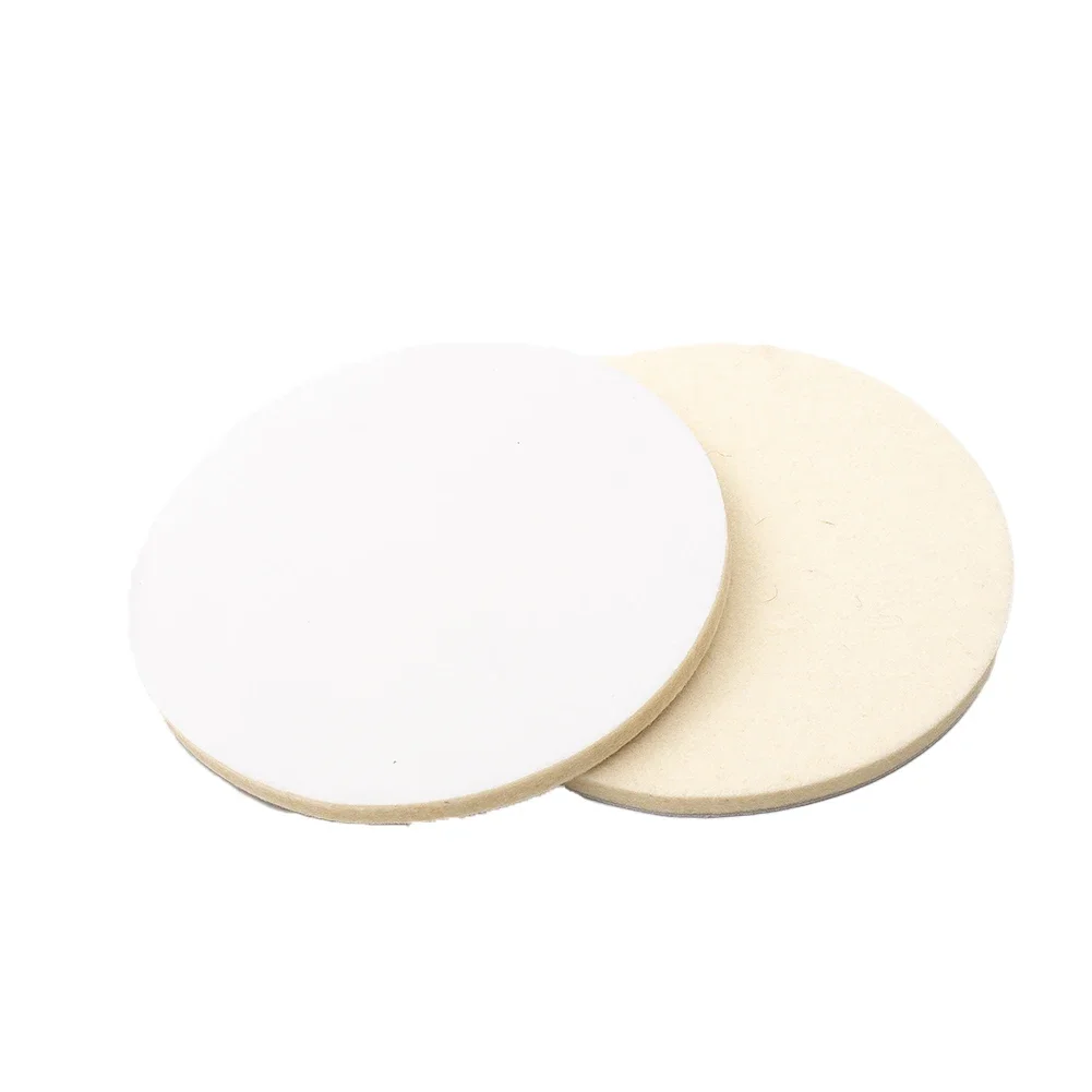 Woodworking Tools Wool Felt Polishing Pad Wheel Repair Scratches For Glass Stainless Steel Furniture Instrument Marble 2pcs