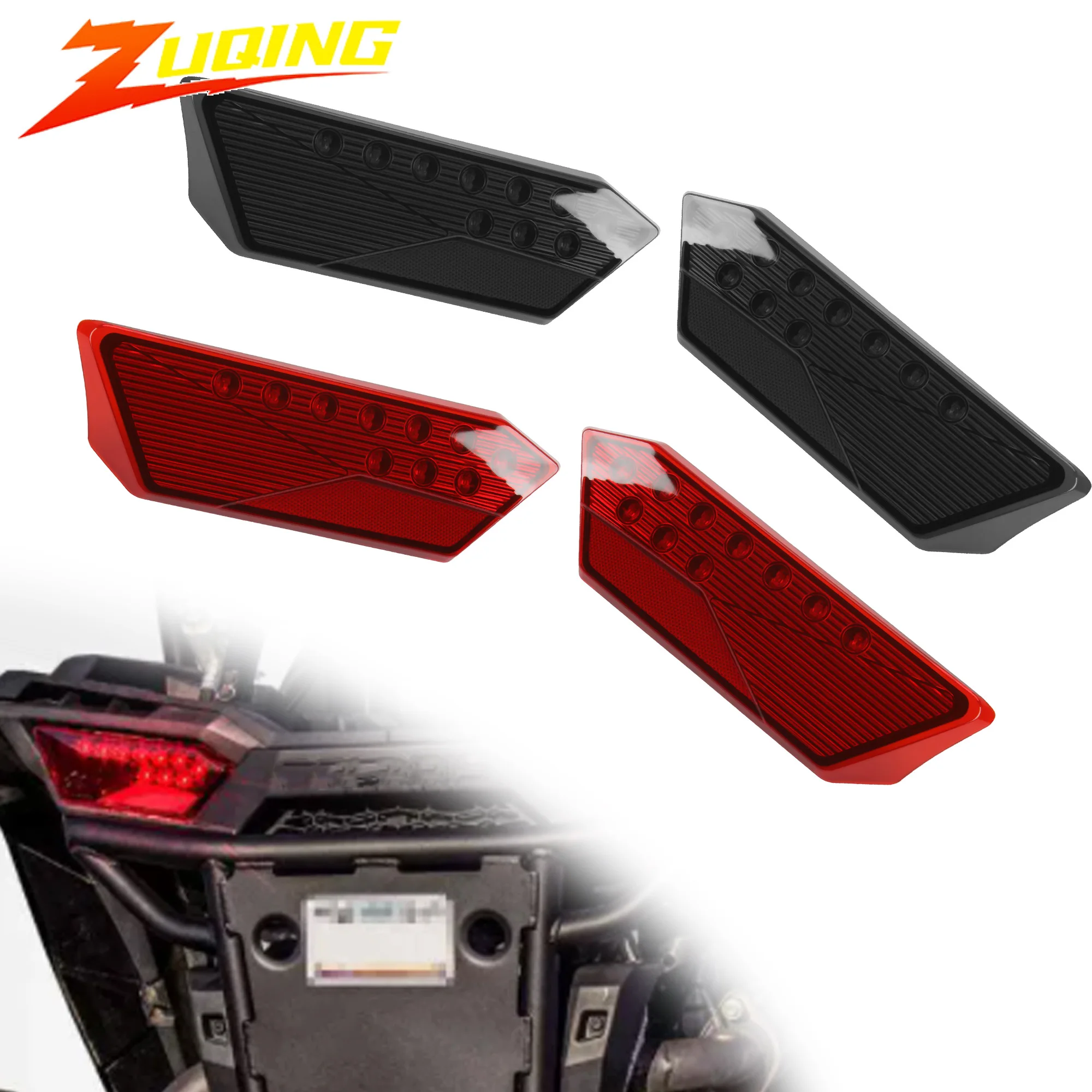 

1 Pair UTV LED Rear Brake Tail Lights Red Smoke For Polaris RZR 1000 900 XP 4 Turbo 2014-2019 ATV Quad Parts 2412341 2412342