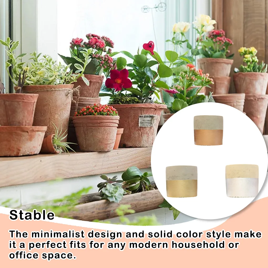 북유럽 스타일 시멘트 화분, 다육 가장자리 화분, 실내 컨테이너, 원통형 화분, 사무실 정원 공예
