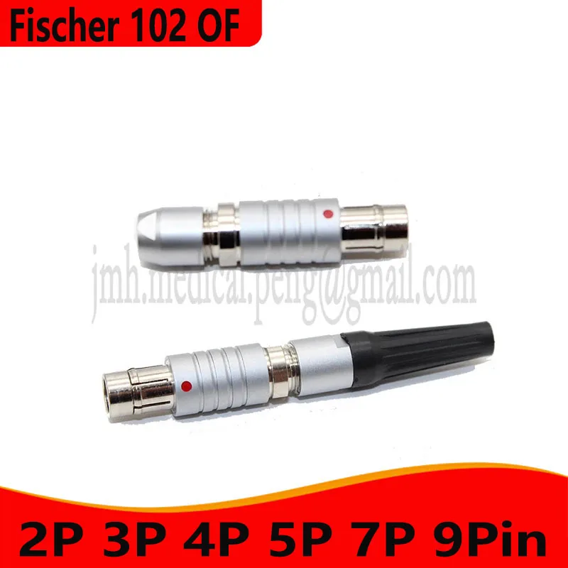 

Compatible Fischer 102 0F M9 2 3 4 5 7 9 Pin Waterproof Push-pull Self-locking Free Half Moon Male Female Plug Round Connector