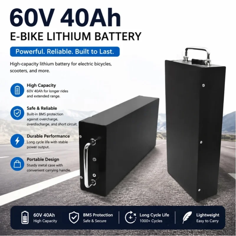 HarleyBattery 60V 20Ah 30Ah 40Ah Elektromotorrad 18650 Lithium-Batterie Geeignet für CityCoco Elektroroller-Batterie