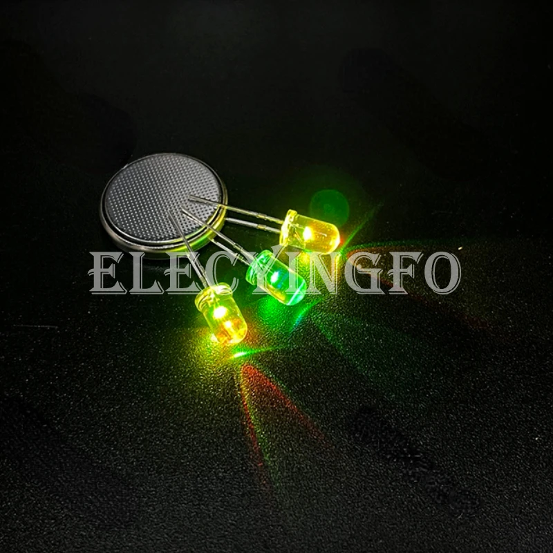 Ampoule à diode électroluminescente LED, ronde, supérieure, RVB, clignotant rapide et lent, 3mm, 5mm, indicateur coloré F3, F5, THERnating, clair