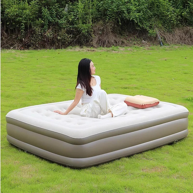 Cama de Patio al aire libre, salón King Size, asiento inflable de diseño doble cómodo de lujo, muebles de Patio Letto Matrimoniale para dormir