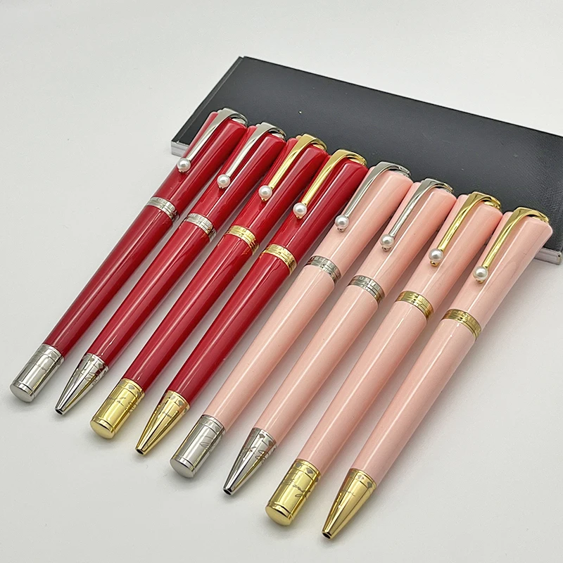 Luxury Special Edition Monroe Black/Pink/Red Colors MB roller penna a sfera con Clip di perle