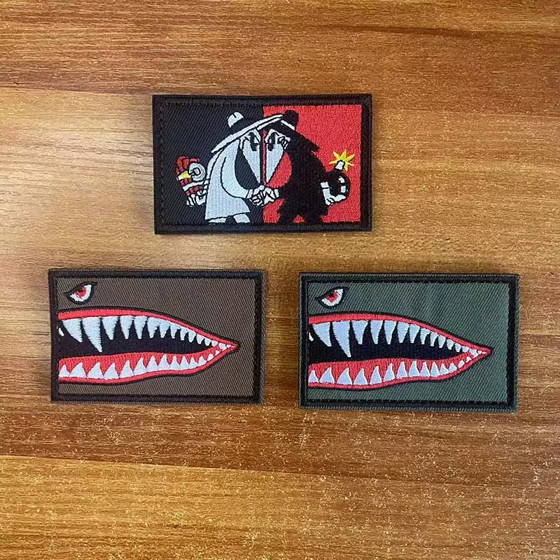 Einäugiger Hai, Warnung: Ich habe keine Ahnung, was ich tue, Stoffapplikation, Stickerei, Moral-Emblem, Taktische Patches – Detail 4