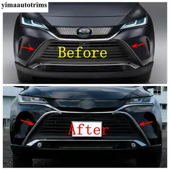 Přední nárazník, mřížka, dekorační lišta, ABS chrom, doplňky, exteriér, vhodné pro Toyota Venza / Harrier 2021 - 2024 10 nejlepší prodej Nárazník pro Toyota Harrier - №3