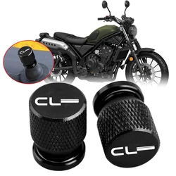 Logo CL Wheel CNC Airtight Tire Valve Caps For HONDA CL250 CL300 CL500 CL 500 300 250 Motorcycle