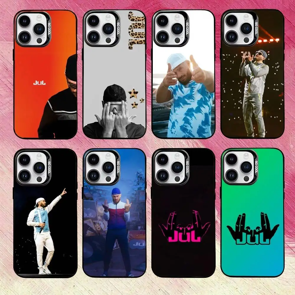 

Rapper J-JuL C'est P-Pas D-Des Lol Phone Case For iPhone 17,16,15,14,13,12,11 Plus,Pro,Colorful Silver Phone case Funda Cover
