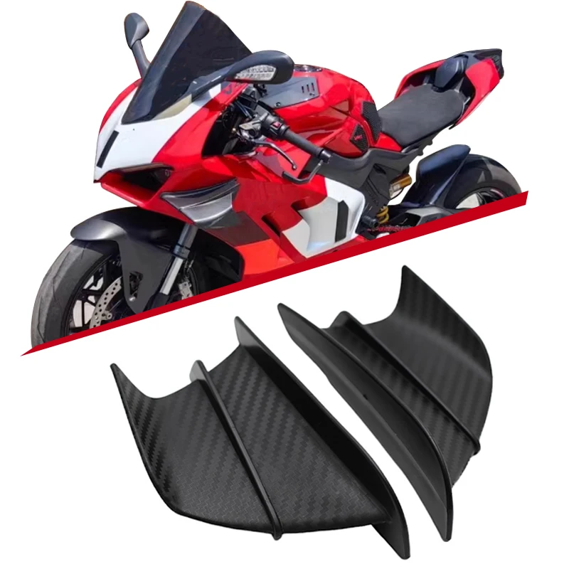 For Ducati 899 959 1198 1198S 1199 1299 Panigale V4 V4S V4R V2 Supersport S Motorcycle Fairing Aerodynamic Winglets Dynamic Wing