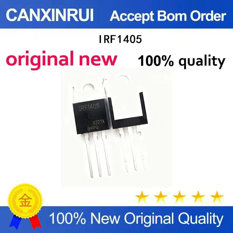 (5-100 Pieces) Brand new original IRF1405 direct insertion TO-220 55V 169A MOSFET spot chip IC