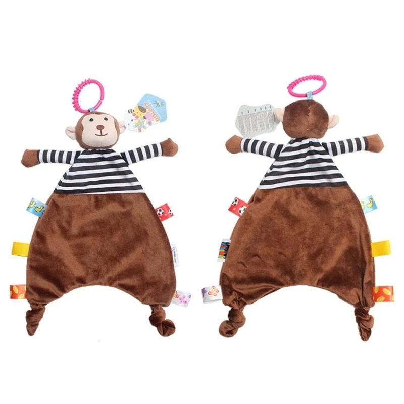 Comforting ของเล่นสำหรับทารก Comfort ตุ๊กตา Appease ผ้าขนหนู Sleeping ตุ๊กตา Rattle ของเล่น 15UB