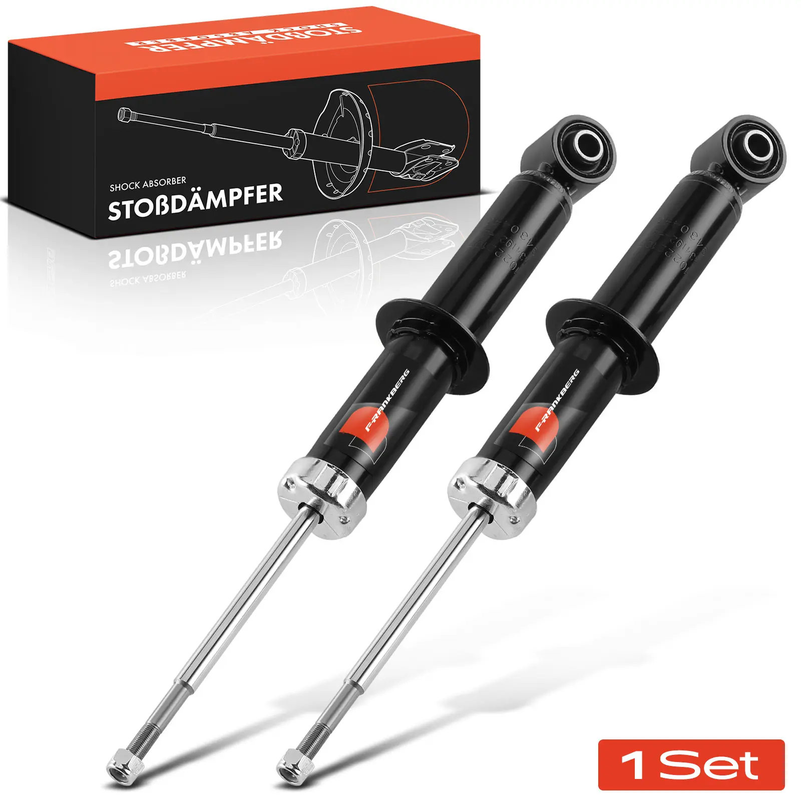 Frankberg 2x schokdemper achteras voor MINI Mini R50 R53 Mini Cabriolet R52 1.4L 1.6L 2001-2006 23989 E1325 6764913 33506758383