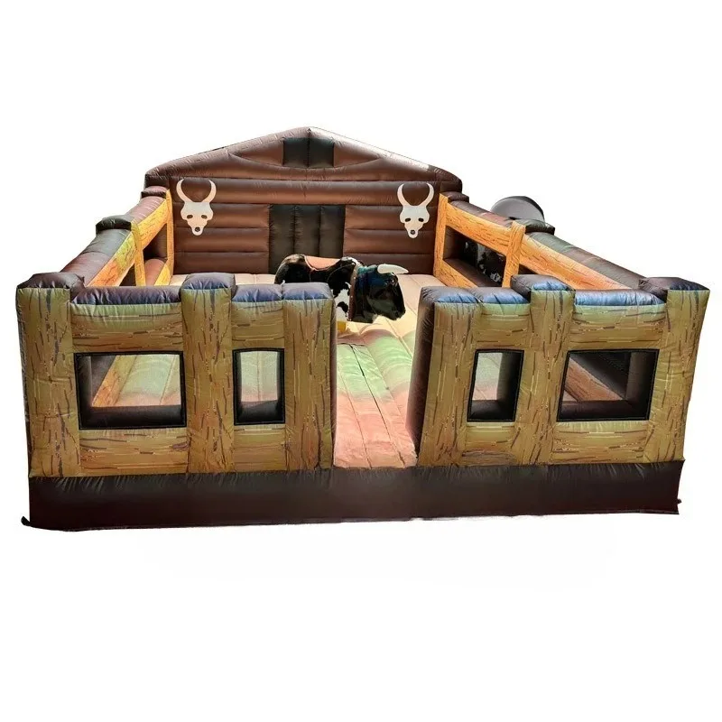 Inflatable bullfighting machine Crazy cowboy mad cow machine, mechanical cow trampoline park