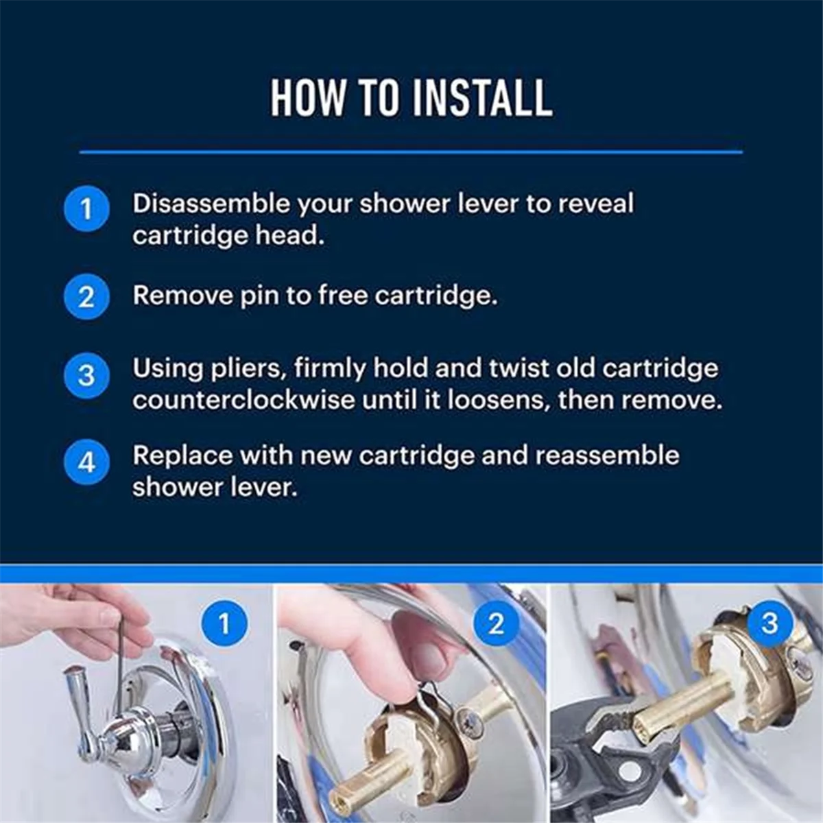 

B17B 1222 Cartridge Replacement for Moen One Handle Posi Temp Faucet Cartridge, Bathtub Shower Valve Parts And, Brass(2Pcs)