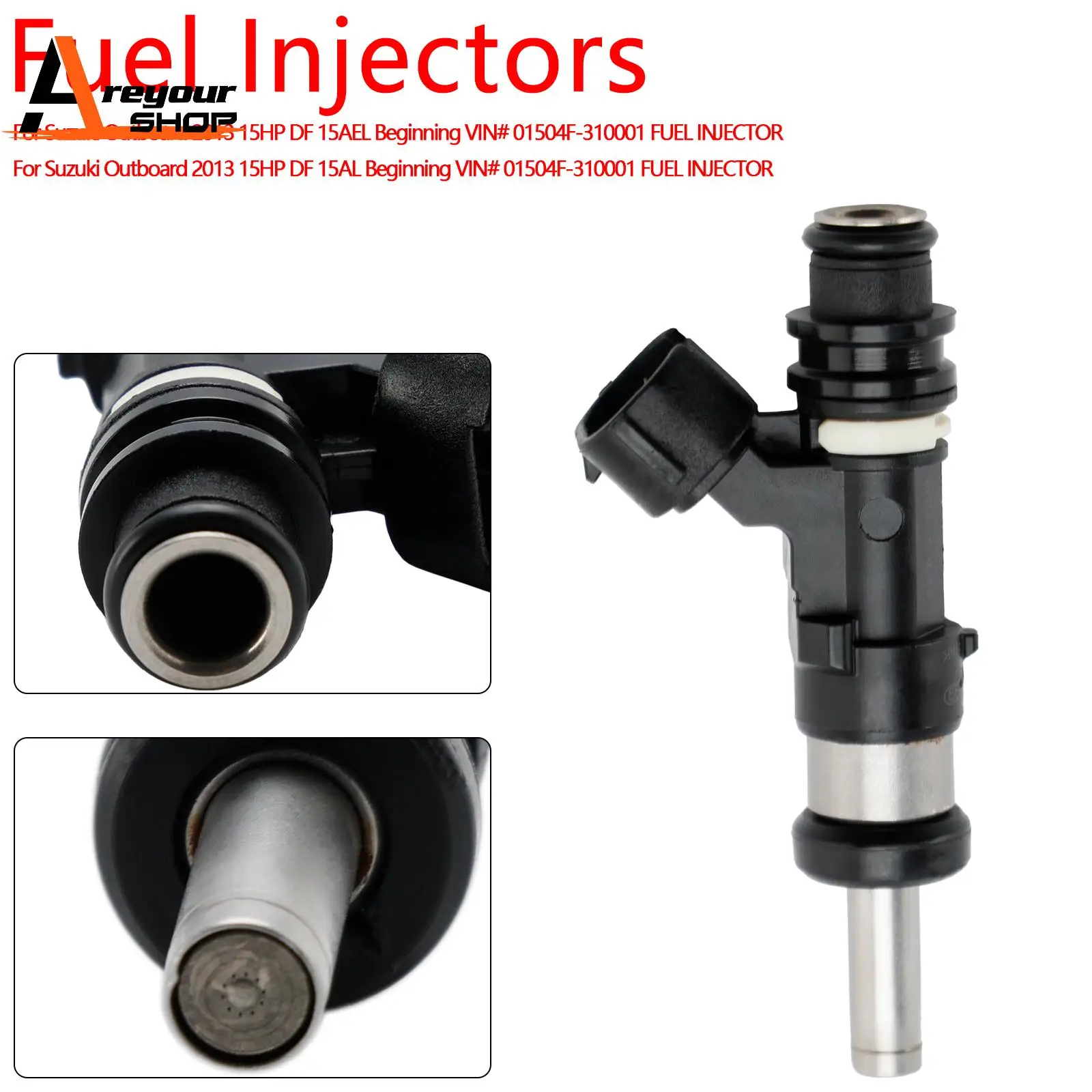 15710-89L00 Fuel Injector for Suzuki Outboard DF 15HP 9.9HP 20HP