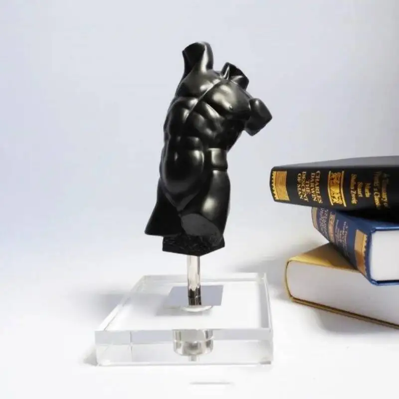 Abstract Figure Sculpture David Brokeback Male Nudity Resin Handicraft Decorative Figurines Home Decoration Accessories